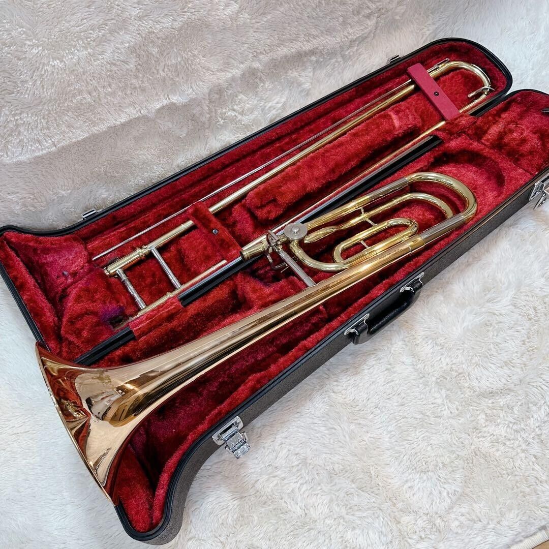 YAMAHA Trombone YSL-3540R Instrument Music Wood with Hard YAMAHA Trombone YSL-3540R Instrument Music Wood with Hard