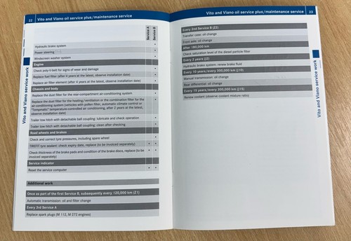 GENUINE MERCEDES SERVICE BOOKLET V CLASS VITO VIANO - Picture 8 of 12
