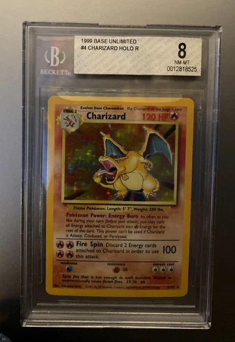 Charizard Base Set 4/102 BGS 8 Pokemon TCG Card