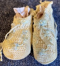 Antique Booties For French Or German Bisque Doll