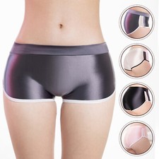Women Shorts Sports Briefs High Stretch Underwear Workout Costume Panties Oli