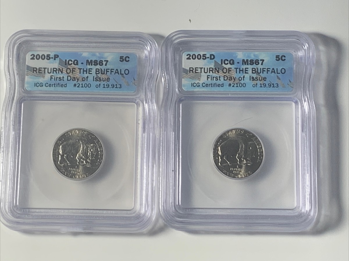 kuwaM2001 様 2005-D & 2005-P United States Ocean View First Day of Issue Nickel