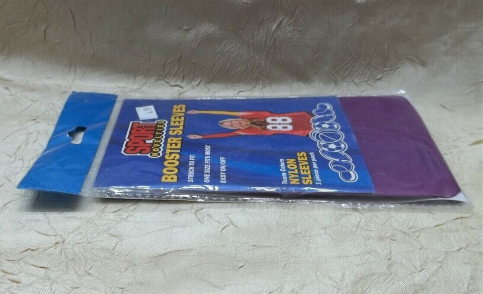 Sport Novelties Nylon Booster Sleeves Purple & Yellow Stretch To Fit