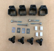 Set x 4 Thule Square Bar Clamp-On + Bolts Kno...