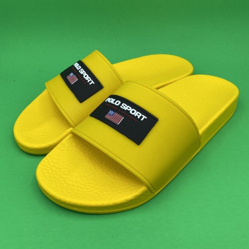 Polo Sport Yellow Slides/Sandals by 