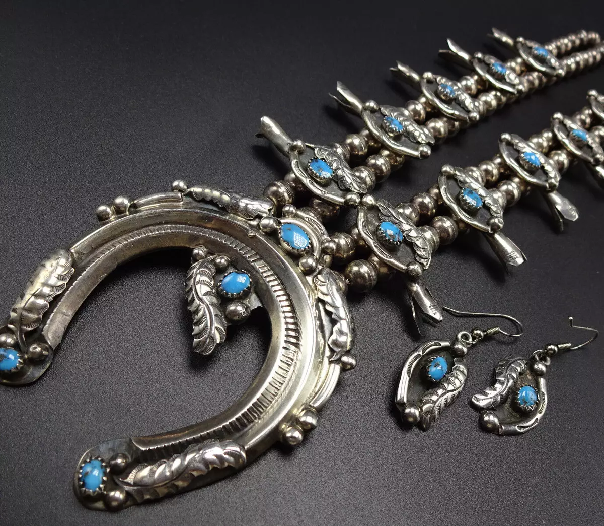 Navajo squash blossom best sale set