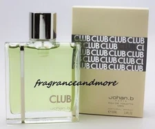 JOHAN B CLUB COLOGNE FOR MEN 3.4 OZ / 100 ML EAU DE TOILETTE SPRAY NEW IN BOX
