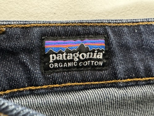 Pantalones de mezclilla para hombre PATAGONIA revestidos de hierro de algodón orgánico pierna recta lavado oscuro 31 x 29 - Imagen 11 de 12