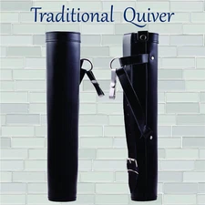 Back/Side Arrow Quiver Genuine Leather Arrow Holder Traditional Handmade Quivers