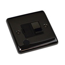 Black Nickel Polished Sockets and Switches Black Trim - Definition Range