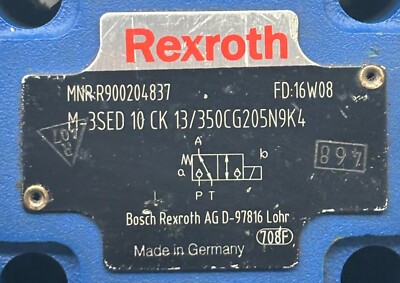 REXROTH M-3SED 10 CK 13/350CG205N9K4 Directional Poppet Valve