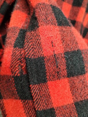 Vintage 1950s 1960s Brent Flannel Shirt Men 17 Medium Red Vintage 1950s 1960s Brent Flannel Shirt Men 17 Medium Red