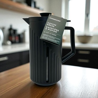Starbucks 2023 Black Matte 8-cup French Press Coffee Carafe