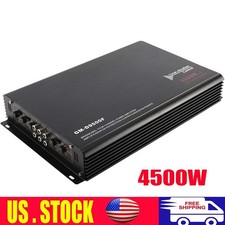 4500W 12V A/B class 4 Channel Powerful Stereo Audio Power Car Amplifier Bass Amp