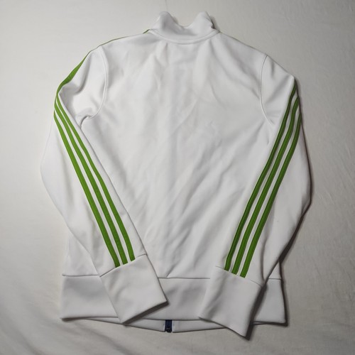 Adidas Youth S Seattle Sounders Full Zip Track Jacket White Green - Picture 4 of 10