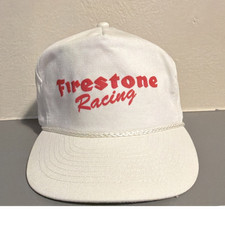 Mohr's Firestone Racing-Indy Cap Hat White Red Firestone Racing Cap Hat