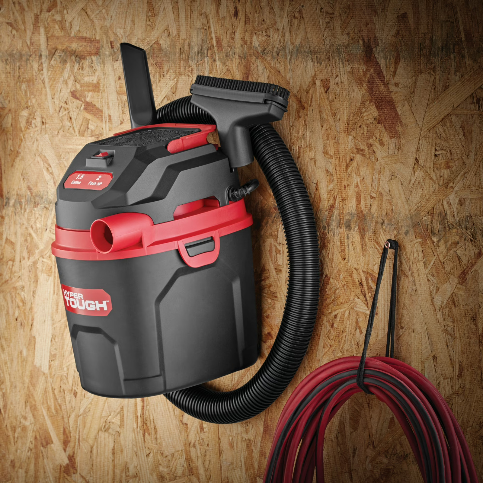 Hyper Tough 1.5 Gallon 2 HP Wet Dry Vacuum VH105 3502 Portable Car Shop Vac New
