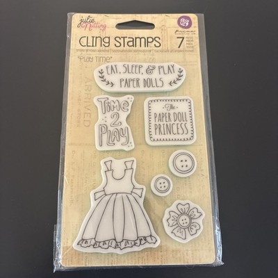 Julie Nutting Prima Cling Stamps PLAY TIME Paper doll #910730
