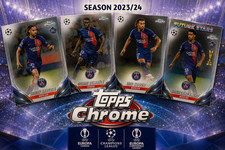   Paris Saint-Germain ~ 4 Karten ~ Topps Chro...
