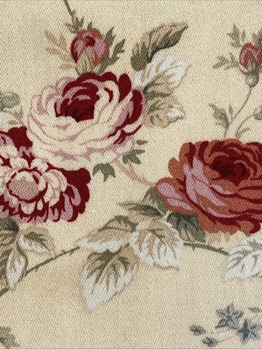 Cortina de Ducha Waverly Tela 70X70 Sonata Rosa Amarillo Rojo Verde Algodón De Colección - Imagen 5 de 5