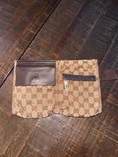 Vintage Authentic Gucci GG Canvas Monogram Waist Belt Bum Bag Fanny Pack Brown