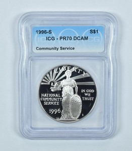 1996-S Community Service Commemorative Silver Dollar PR70 DCAM ICG *2081