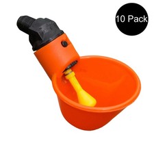 10 Pack Poultry Plastic Automatic Drinker Water Drinking Cups For Chicken Hen