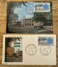 PAC FDC 1974, 1 Enveloppe, 1 Carte 1er Jour, 25 Anniversaire Conseil de l’Europe