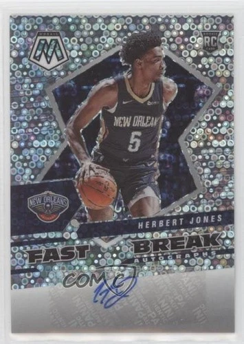 2021-22 Panini Mosaic Auto Fast Break Prizm Herbert Jones #FBA-HJO Rookie RC