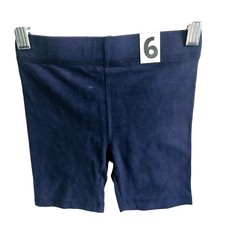 Cotton On Kids Size 6 Hailey Biker Shorts Dark Navy Blue Pull On Stretchy Casual
