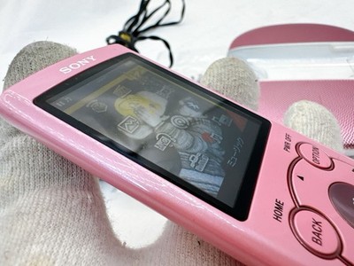 Sony Walkman NW-S764 Digital Media Player Pink 8GB w/Cable Speaker