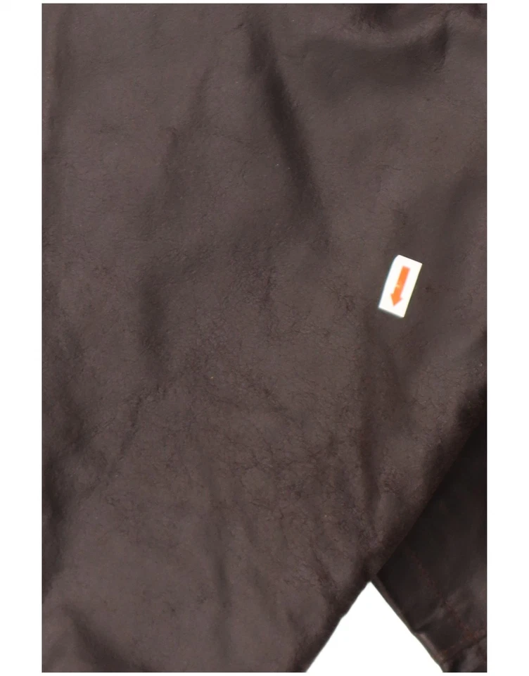 Chaqueta de cuero para hombre Challenger UK 42 XL cuero marrón BE01 Foto 4 de 4