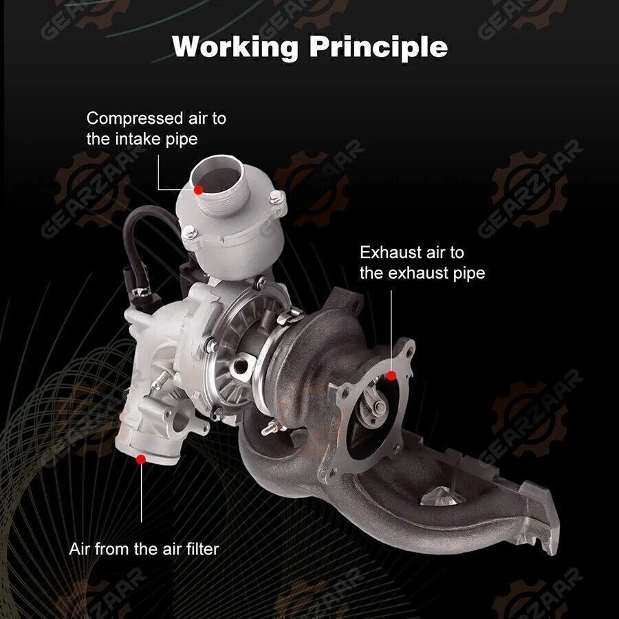 Turbo Turbocharger for Audi A4 Quattro 2009-2012 A5 2010-2014 allroad Q5 L4 2.0L - Image 3 of 4