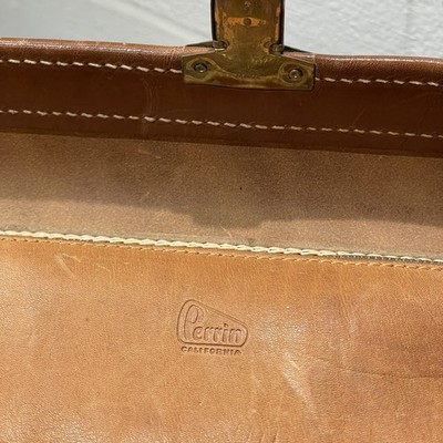VTG 50s / 60s Perrin THOR III Brown Leather Pro Camera Bag 16 x 7