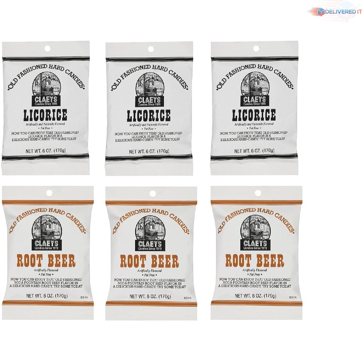 Hard Candy Variety Pack 6 oz Licorice Root Beer Old Fashione