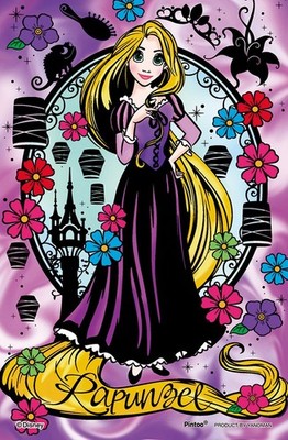 132-Piece Tangled Clear Stand Puzzle - Rapunzel Colorful Day