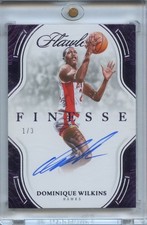 Dominique Wilkins 2024-25 Flawless Finessee Auto Autograph SSP Atlanta Hawks 1/3