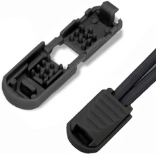 12 PCS Premium Nylon Cord End Tips, Zipper Pull Tabs, Shoe Lace End Clips