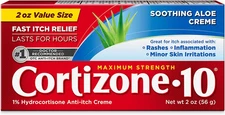 Cortizone-10 Maximum Strength Soothing Aloe Itch Relief Cream, 1% Hydrocortisone