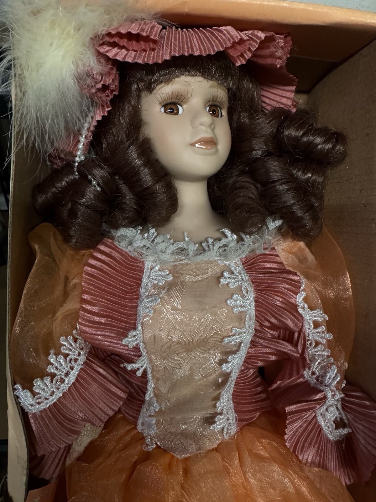 Ashley Belle porcelain doll packaged in its original box