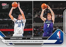 Cooper Flagg / Kon Knueppel ~ 2025 Topps Now NBA #73 ~ PRESALE - desc