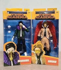 2 X My Hero Academia 7IN Figures WV6  Overhaul and Hawks Bundle