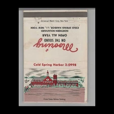 Matchbook Cover Restaurant Mooring On The Sound Cold Spring Harbor, Long Island