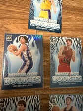 2024-25 Panini Optic Basketball White Hot Rookies Lot of 5 Cards , McCain purple