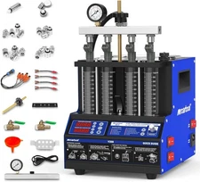 Automotive 4-cylinder Ultrasonic Fuel Injector Cleaner Tester for Car Motorcycle