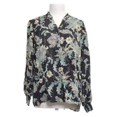 Like London, Bluse, Größe: L, Schwarz/Blau/Mehrfarbig, Blumen, Damen #owb