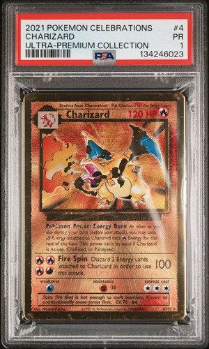 2021 POKEMON CELEBRATIONS ULTRA-PREMIUM COLLECTION #4 CHARIZARD PSA 1