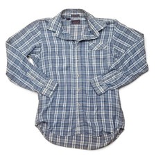 LEVI'S Action Shirt Men's L VTG 70s USA Plaid Retro Western Casual Heritage
