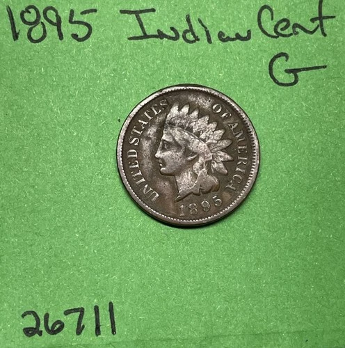 1895  Indian Head Cent / Penny 1c GD Good