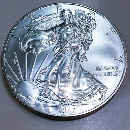2012 1 oz American Silver Eagle .999 Silver Beautiful Uncirculated Coin